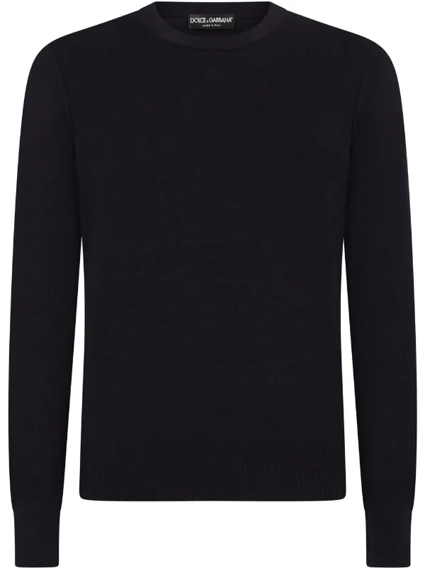 Dolce Gabbana Pull a Col ras de cou Bleu FARFETCH DZ