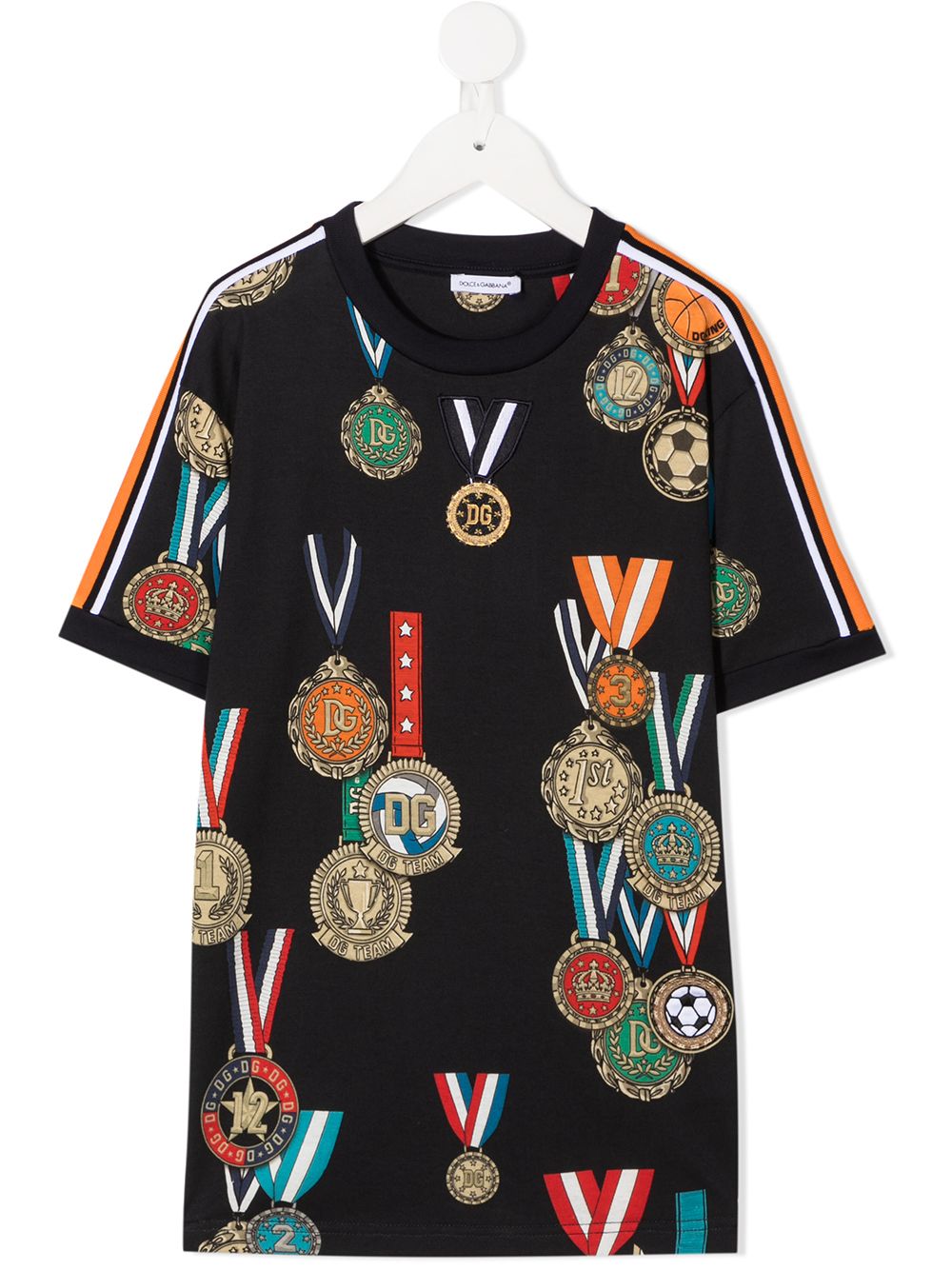 Dolce & Gabbana Kids medal-print Cotton T-shirt - Farfetch