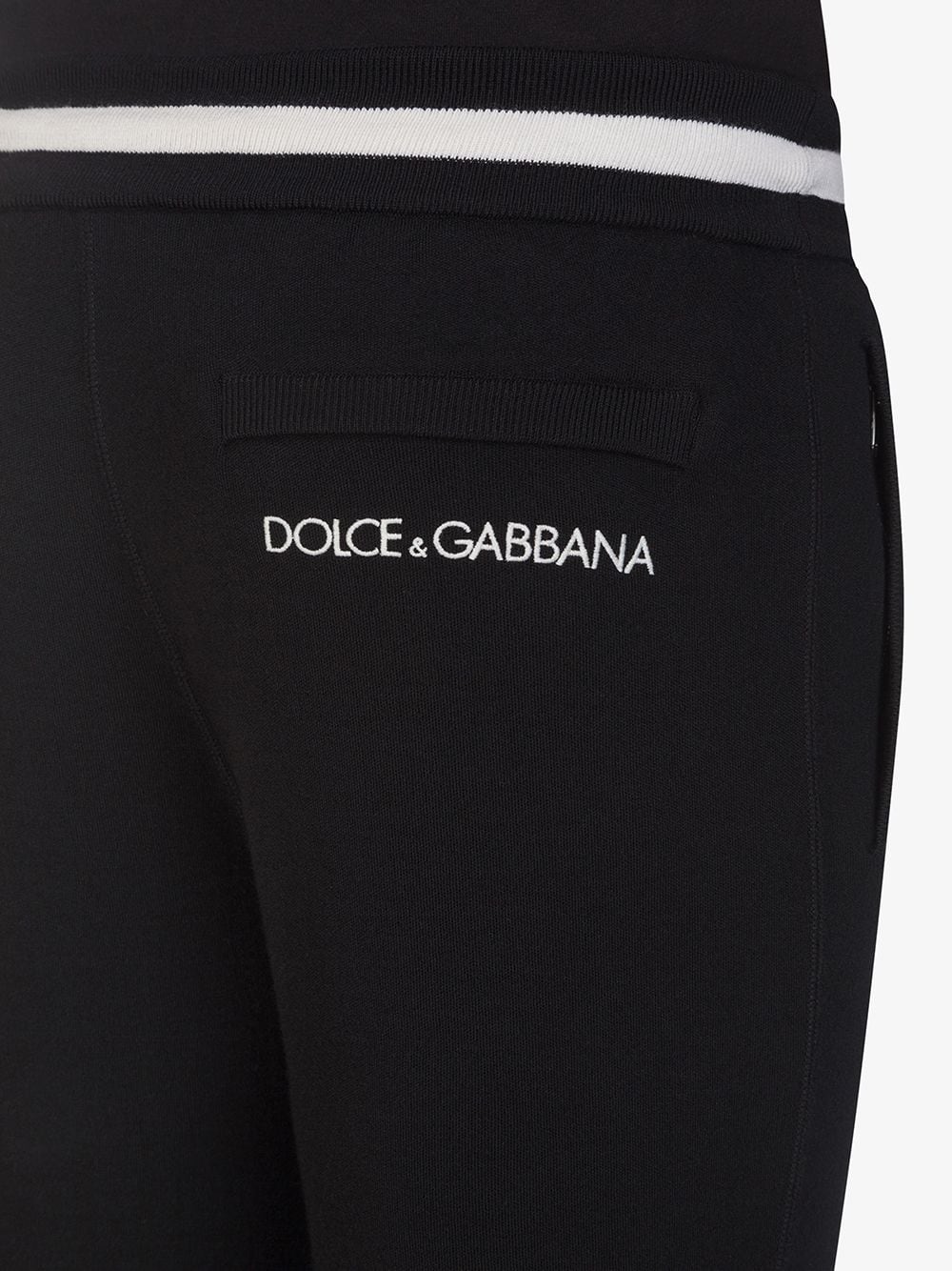 фото Dolce & gabbana спортивные брюки с кулиской и полосками