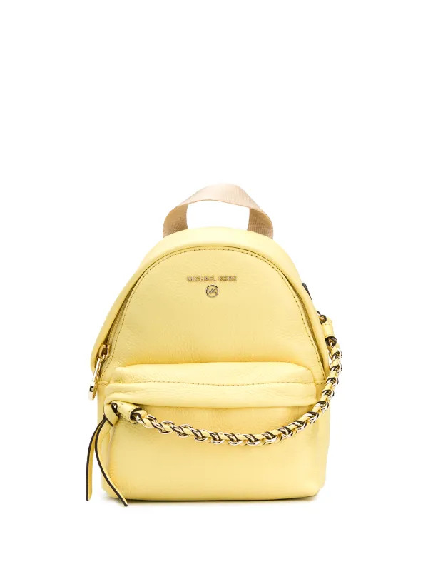 michael kors backpack yellow