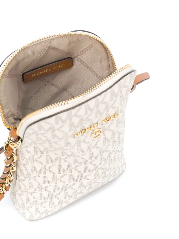 Michael Kors Small logo-print Crossbody Bag - White