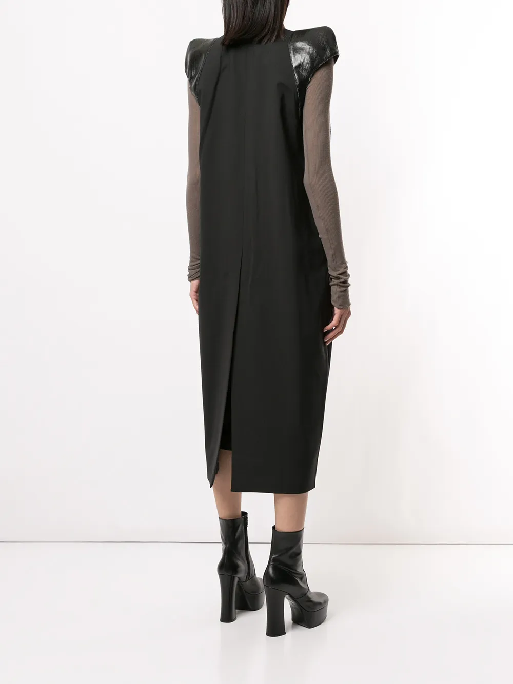 Rick Owens structured-shoulder coat | Clothing | Image 4