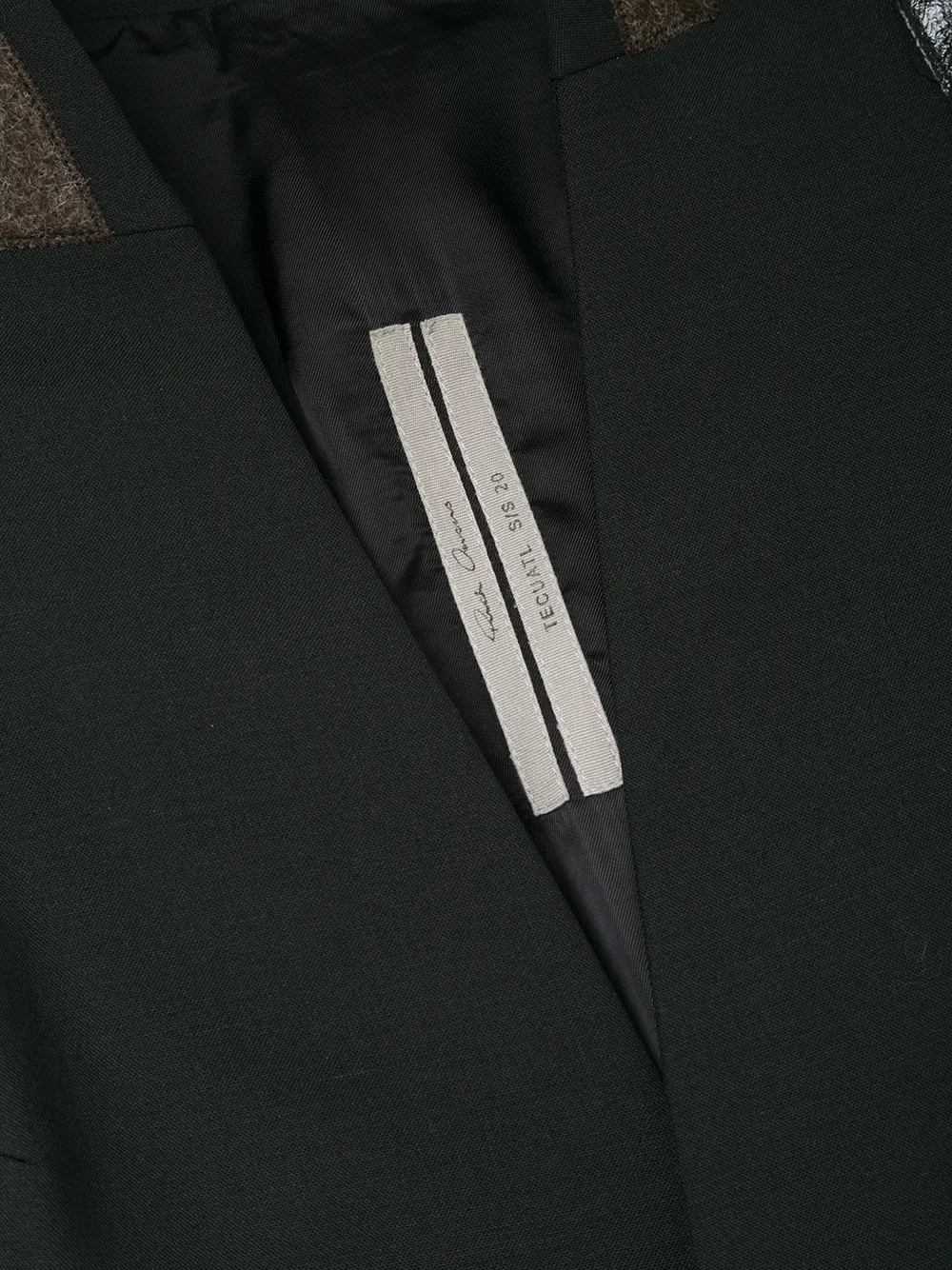 Rick Owens structured-shoulder coat | Image 6