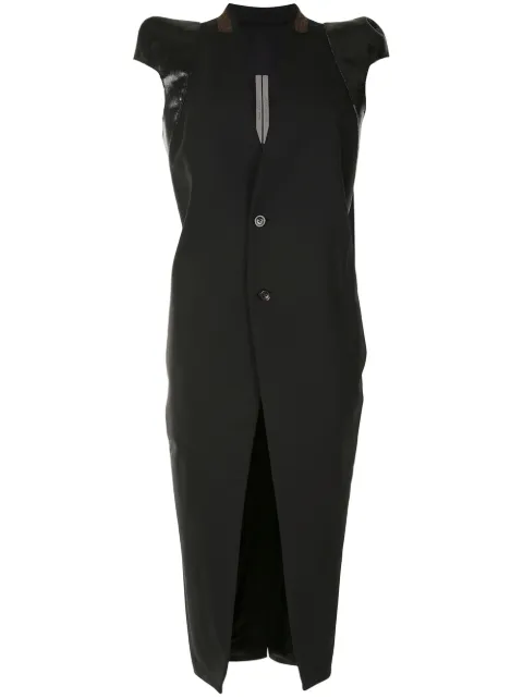 Rick Owens structured-shoulder coat RO20S1953WPHDLQ - 0