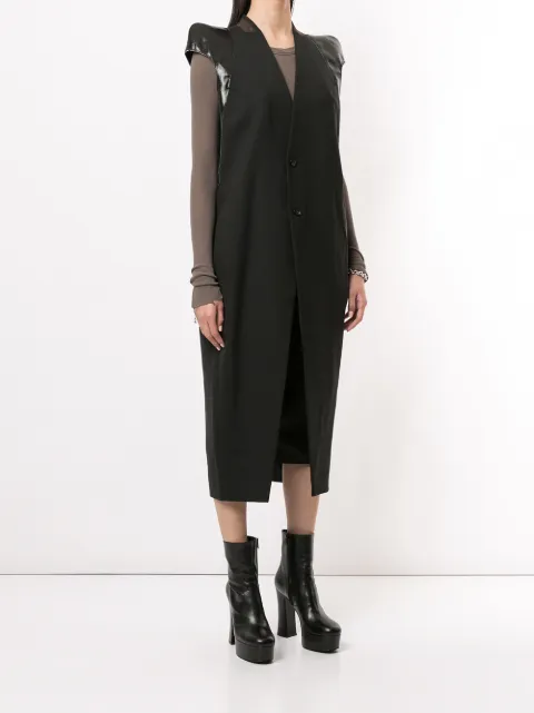 Rick Owens structured-shoulder coat RO20S1953WPHDLQ - 2