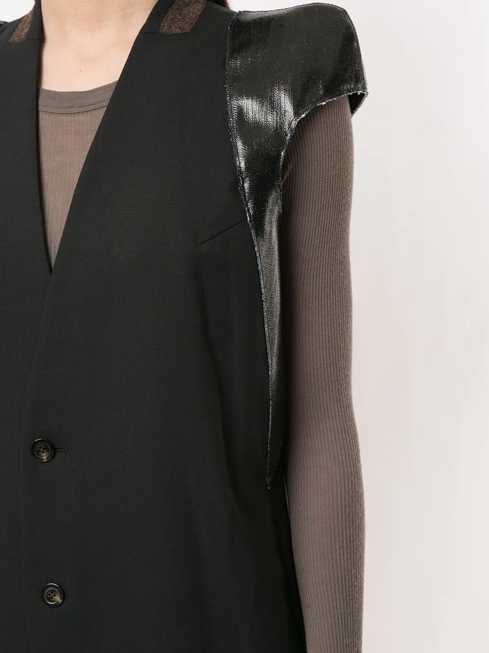 Rick Owens structured-shoulder coat | Image 5