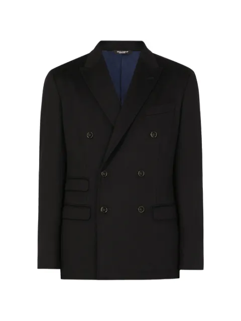 Dolce & Gabbana blazer en cachemire à boutonnière croisé