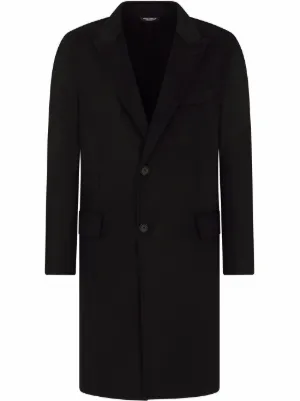 Dolce & Gabbana ロゴタグ ピーコート | ブラック | FARFETCH JP