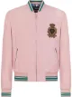 Image 1 of Dolce & Gabbana logo patch bomber jacket
