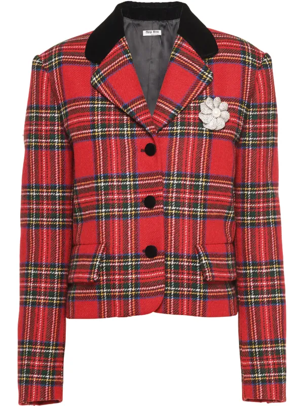 tartan check jacket