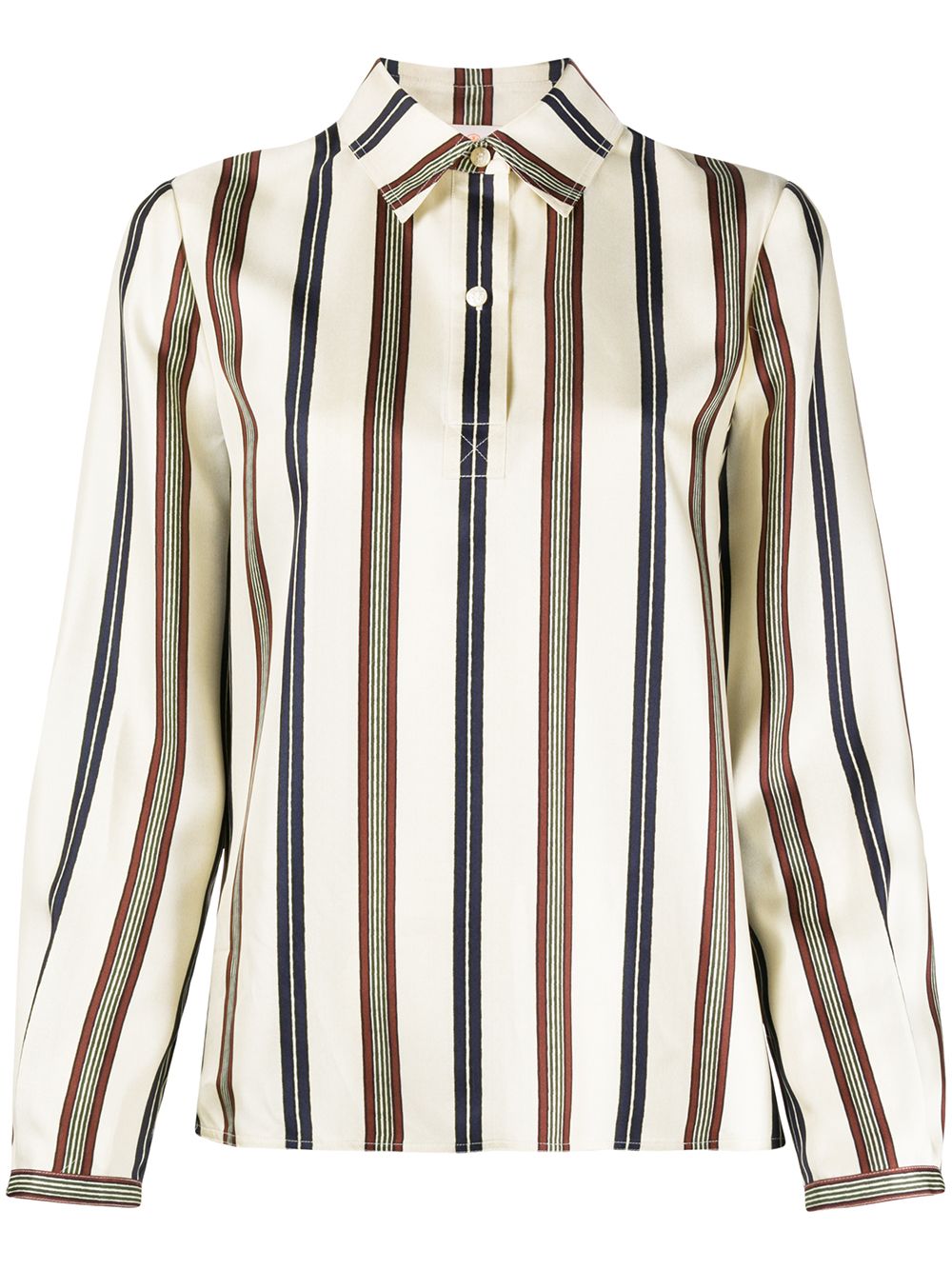 Tory Burch Striped Silk Shirt - Farfetch