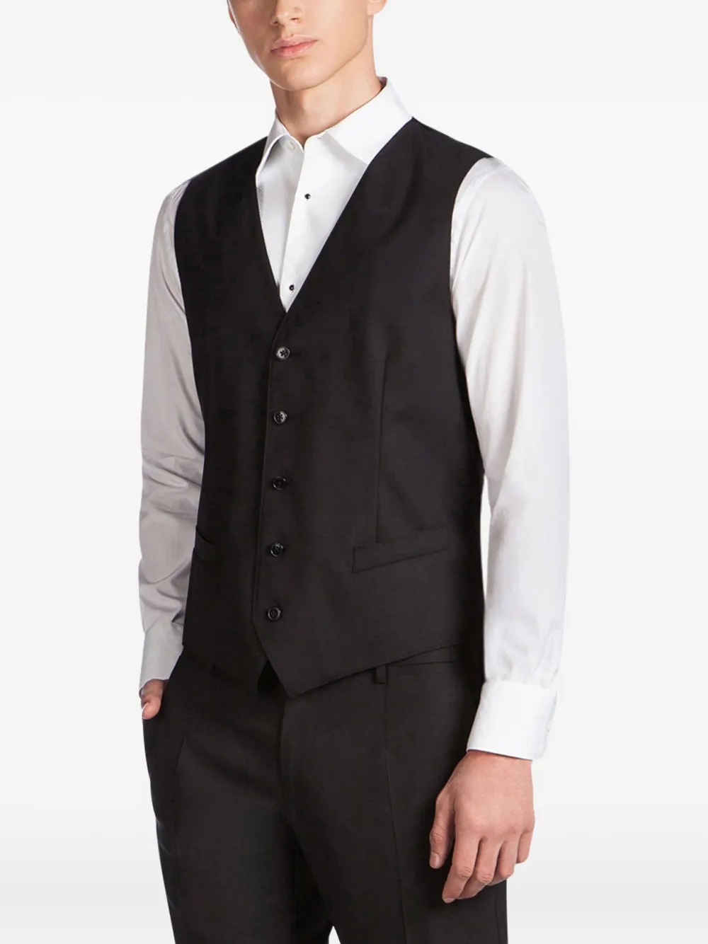 Dolce & Gabbana Gilet van scheerwol Zwart
