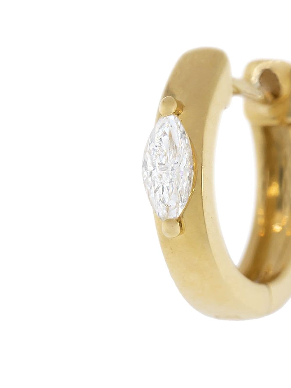 Shop Anita Ko 18kt Yellow Gold Marquise Diamond Huggies