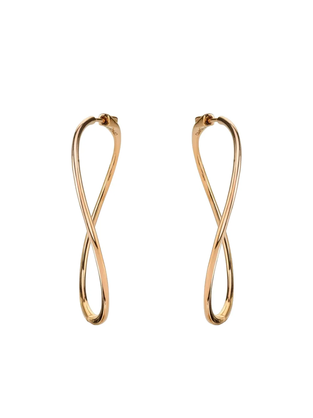Anita Ko 14k Rose Gold Twisted Earrings In Gold