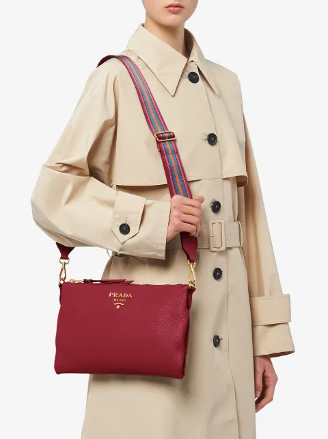 prada bag with striped strap