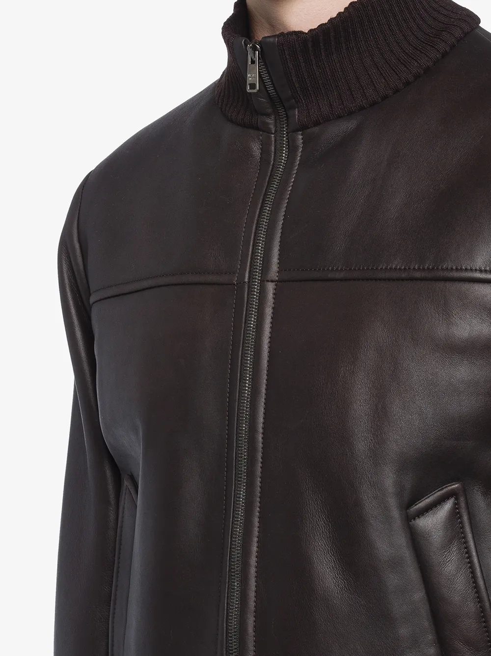 Hugo boss nilas outlet leather jacket