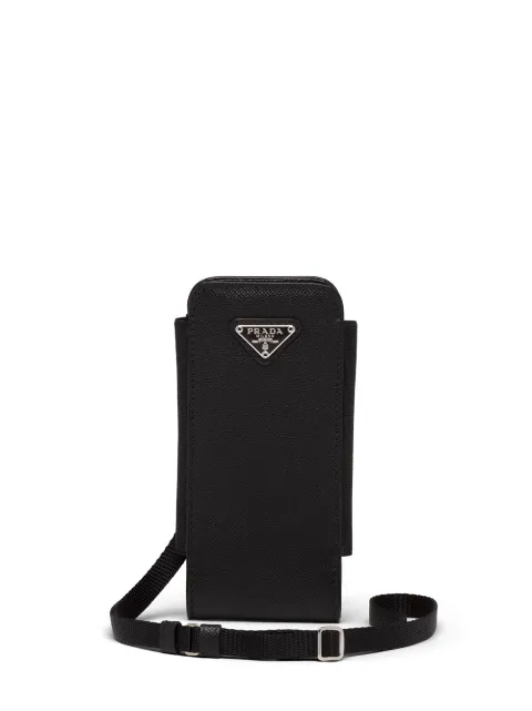Prada pochette de smartphone à plaque logo