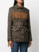 Saint Laurent leopard print tasselled jacket