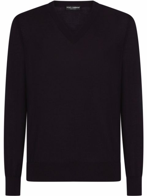 Dolce & Gabbana V-neck cashmere jumper