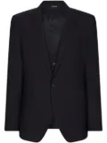 Dolce & Gabbana single-breasted virgin-wool blazer and waistcoat set - Blue