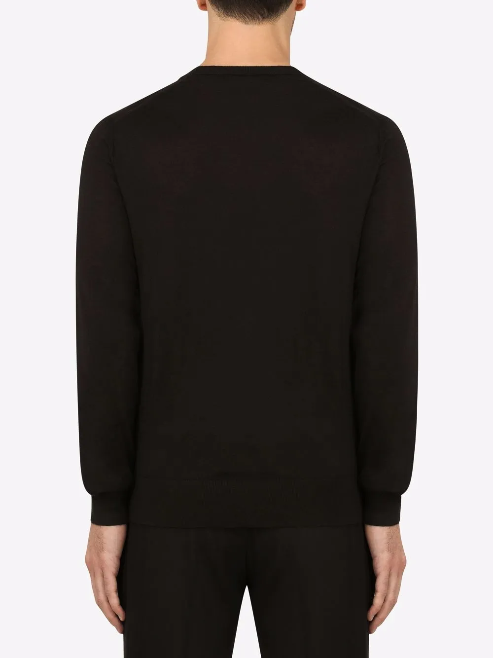 Shop Dolce & Gabbana Cashmere Crew Neck Jumper In Schwarz