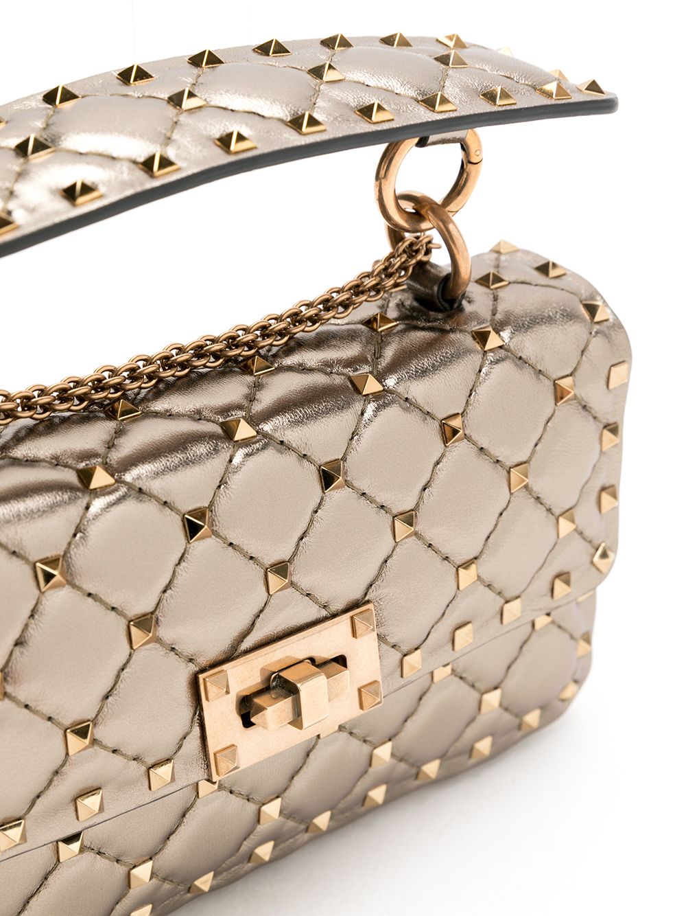 фото Valentino garavani bolsa rockstud spike metalizada