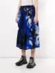 Y's tie dye cropped wool trousers