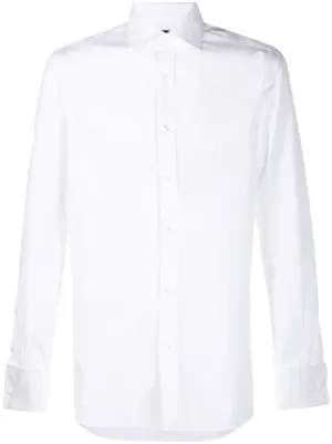 TOM FORD ホワイト長袖ワイシャツ TOM FORD トム・フォード ロングスリーブ シャツ | ホワイト | FARFETCH JP