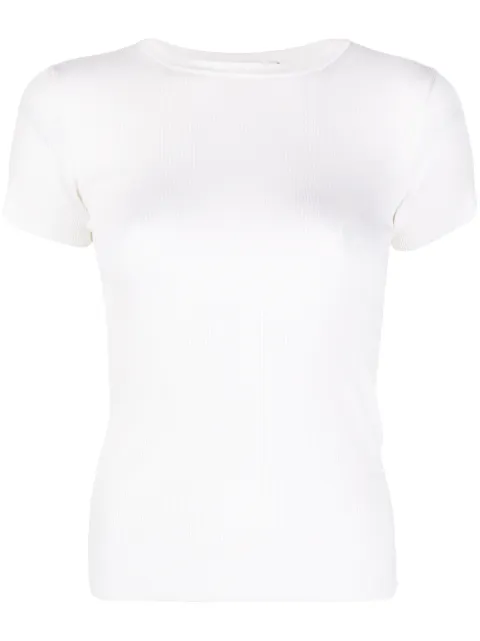 Ralph Lauren Collection SILK RIB-SS T-SHIRT-SHORT SLEEVE-SWEATER