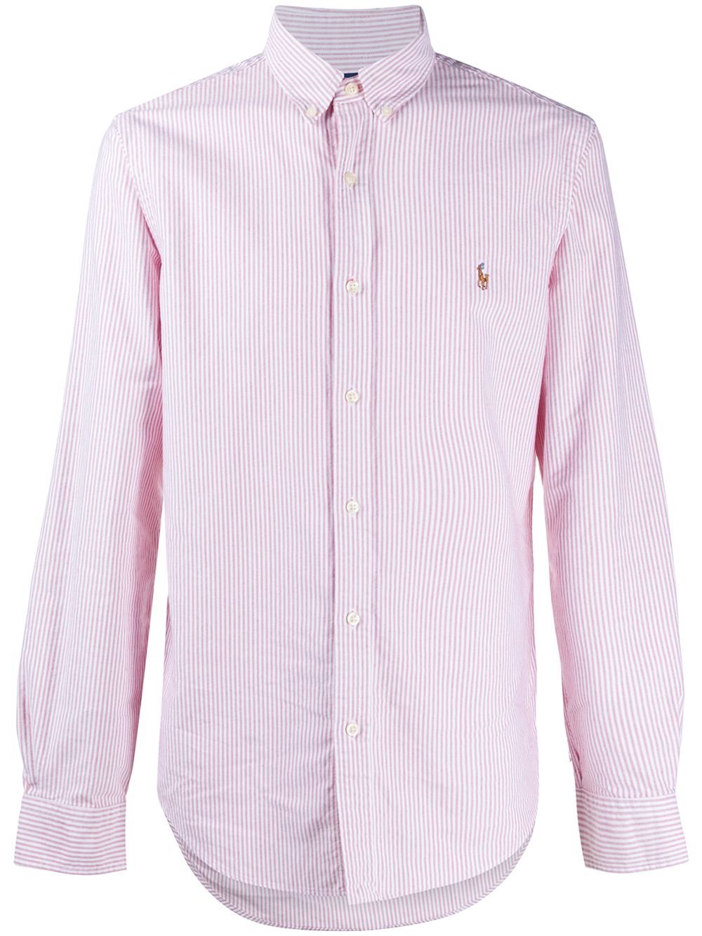 Рубашка нейтральных цветов. Розовая рубашка в полоску