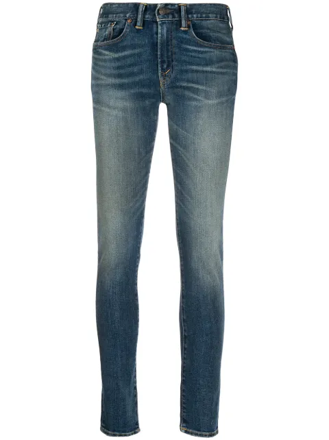 Ralph Lauren RRL stonewashed mid-rise skinny jeans