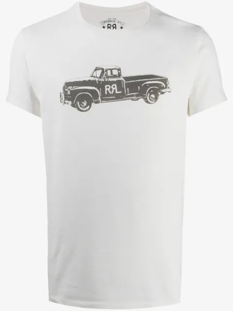 Ralph Lauren RRL short-sleeved truck print T-shirt