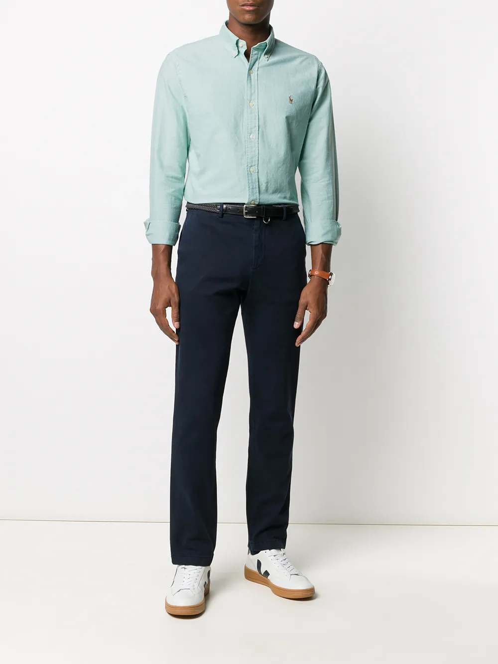 Polo Ralph Lauren Overhemd met geborduurd logo Groen