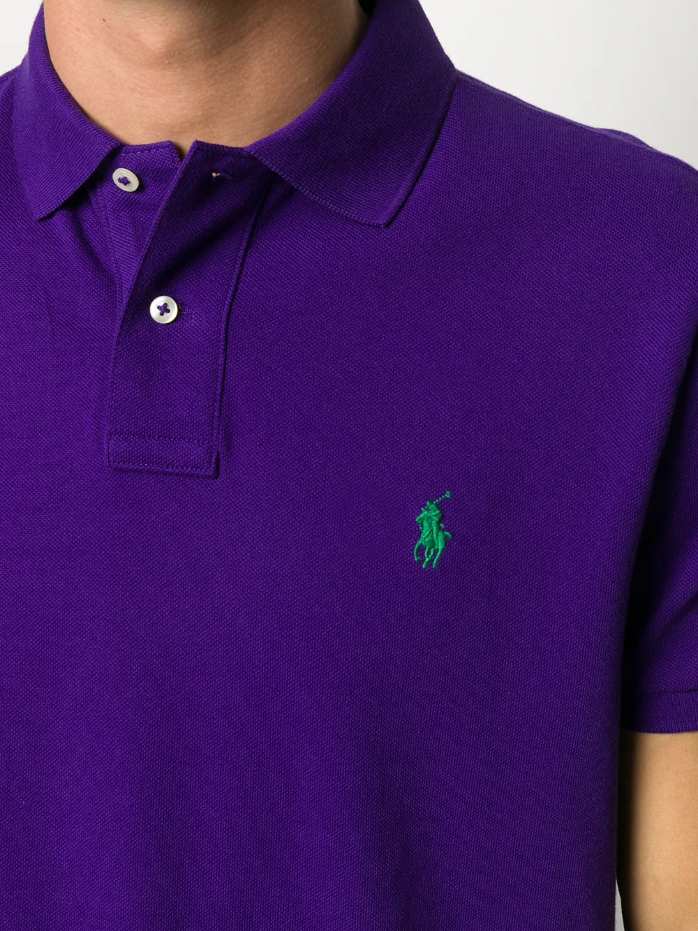 logo embroidered polo shirt