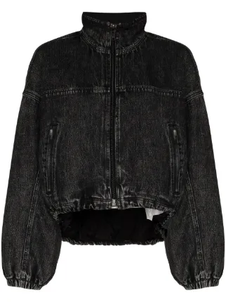 Alexander Wang Padded denim-look Bomber 