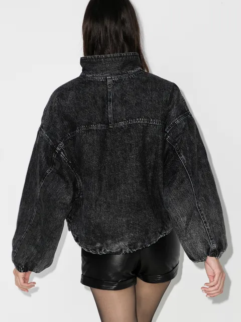 alexander wang padded denim jacket