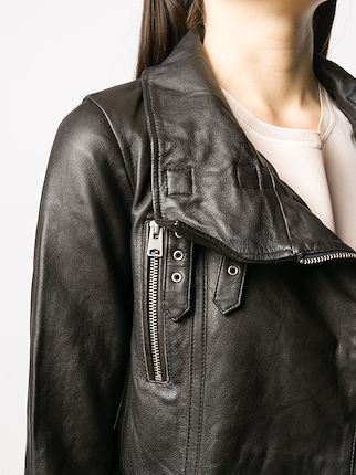 fitted biker jacket展示图