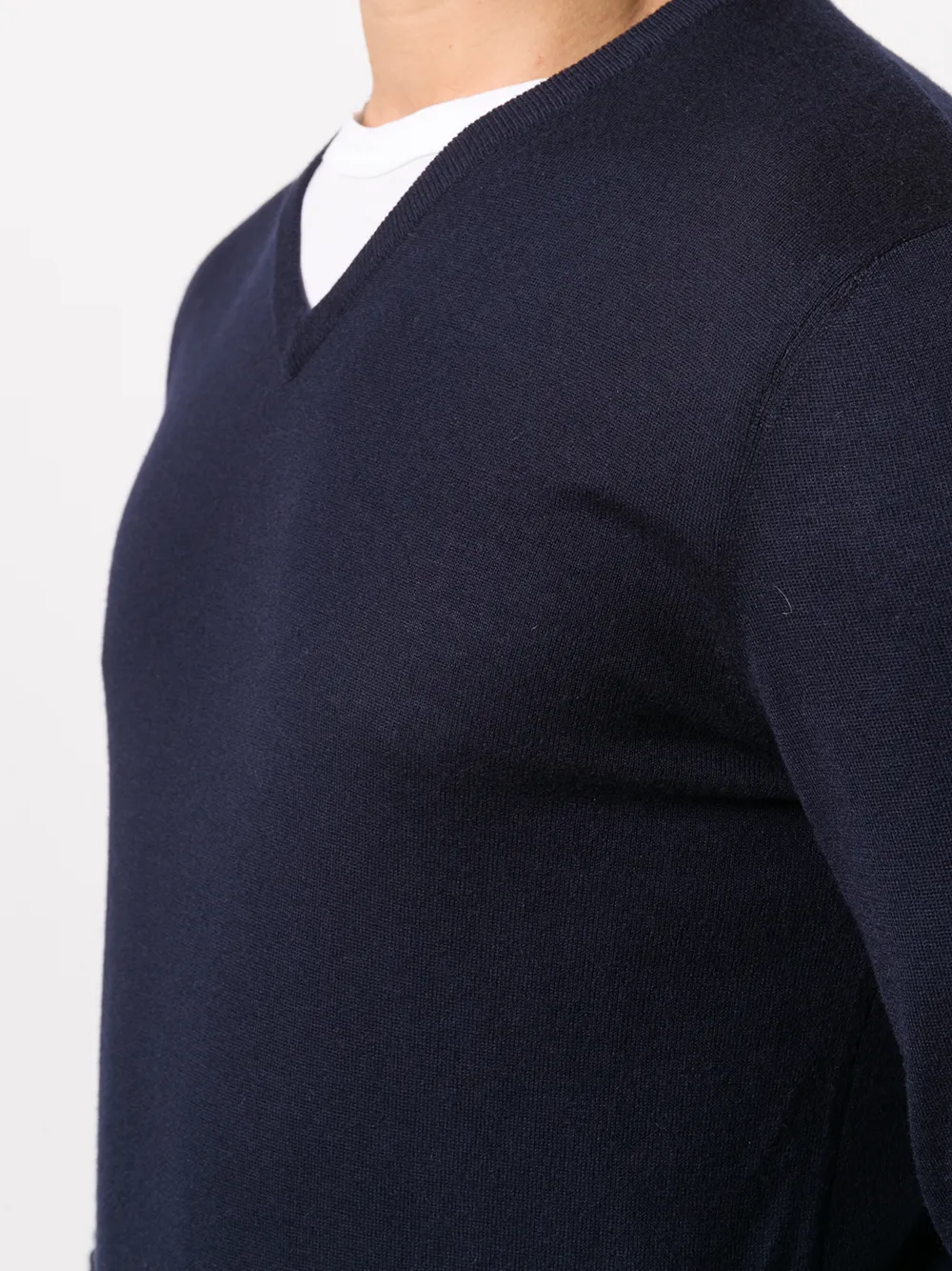 Ralph Lauren Purple Label Trui met V-hals Blauw