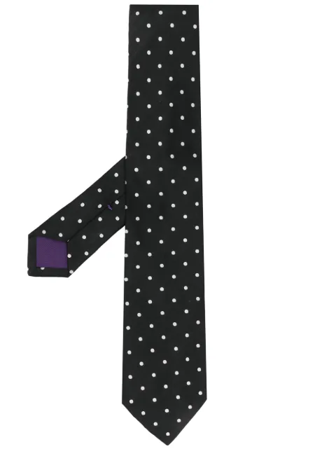 Ralph Lauren Purple Label dot print neck tie