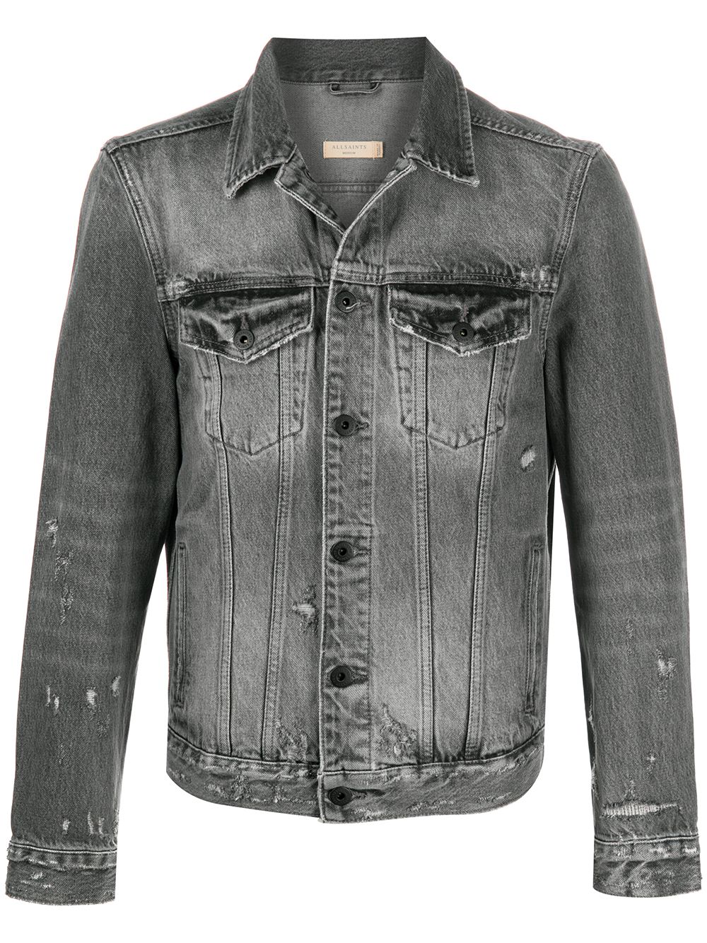 Allsaints 'bilton' Jeansjacke In Grey