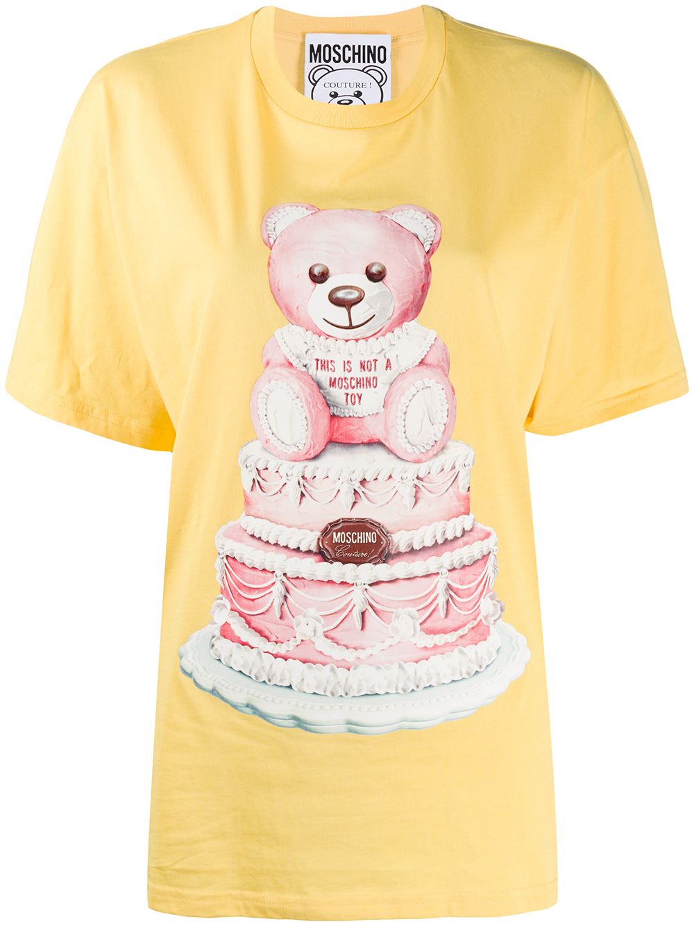 фото Moschino футболка teddy cake с принтом