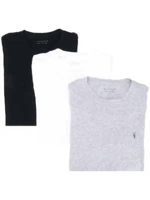all saints men's 3 pack t shirts