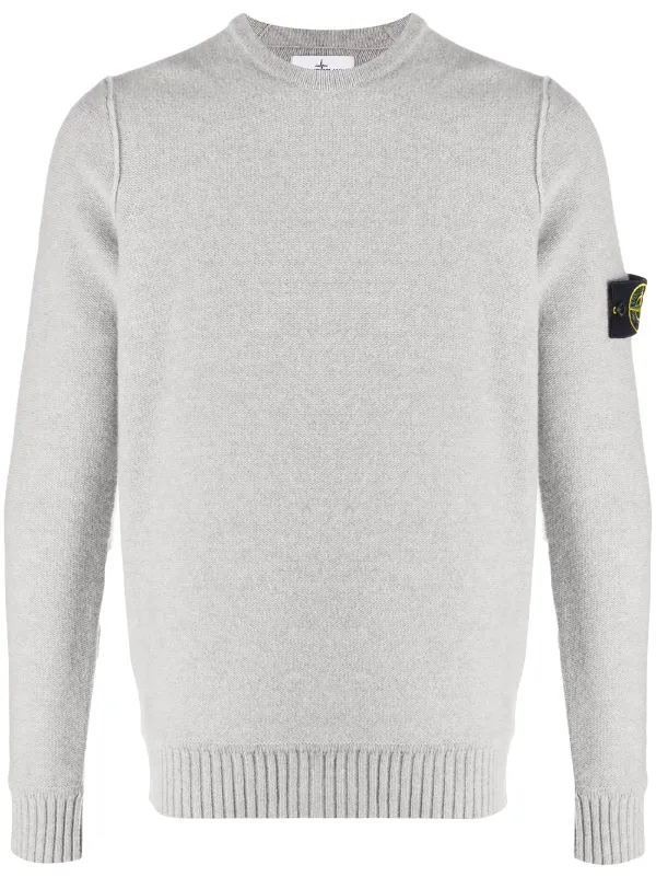 Stone Island Pullover Mit Kompass Patch Farfetch Stone Island Pullover Mit Logo Farfetch