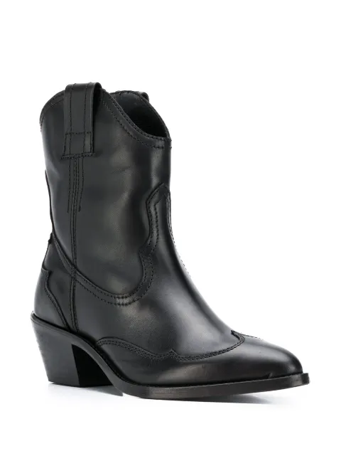 AllSaints Shira Western Ankle Boots 