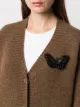 Image 2 of Rochas beaded butterfly brooch