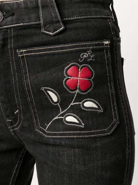 ralph lauren embroidered trousers