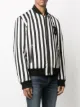 Balmain reversible striped bomber jacket
