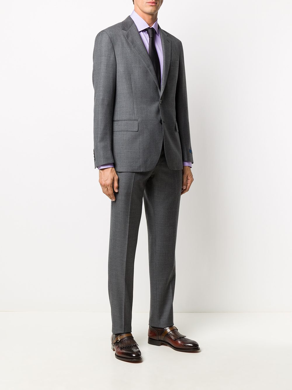Shop Polo Ralph Lauren Two-piece Suit In Grey