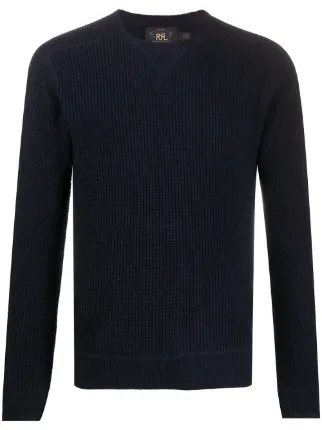 ralph lauren waffle knit jumper
