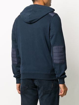 elbow-patch zipped hoodie展示图